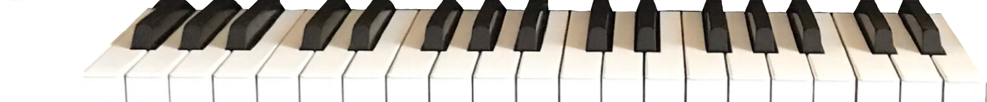 le clavier et tous les réglages du piano